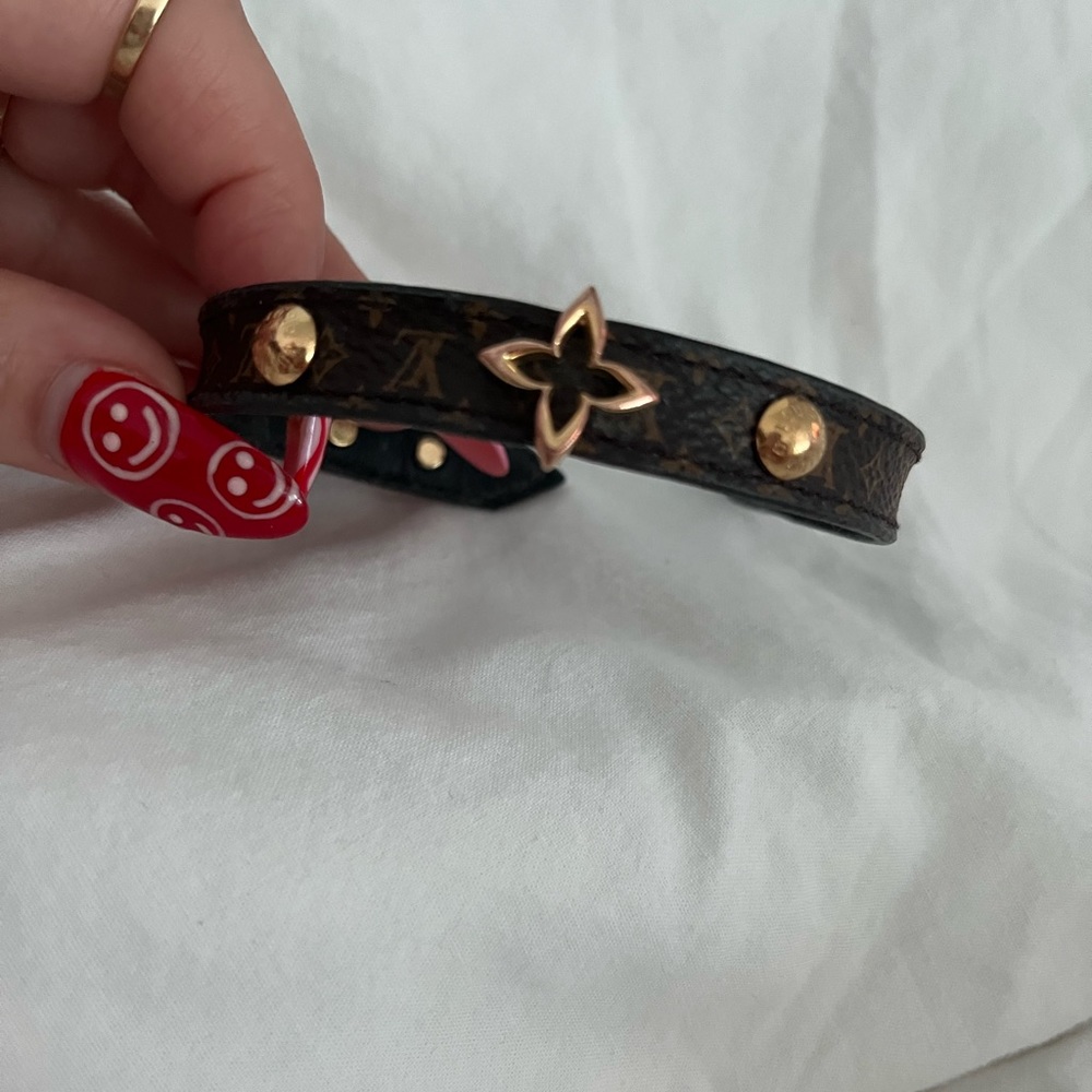 Lv leather bracelet